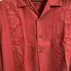 Tommy Bahama machine washable silk camp shirt